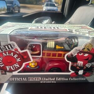 M&M's Red Fire Truck Collectible Candy dispenser